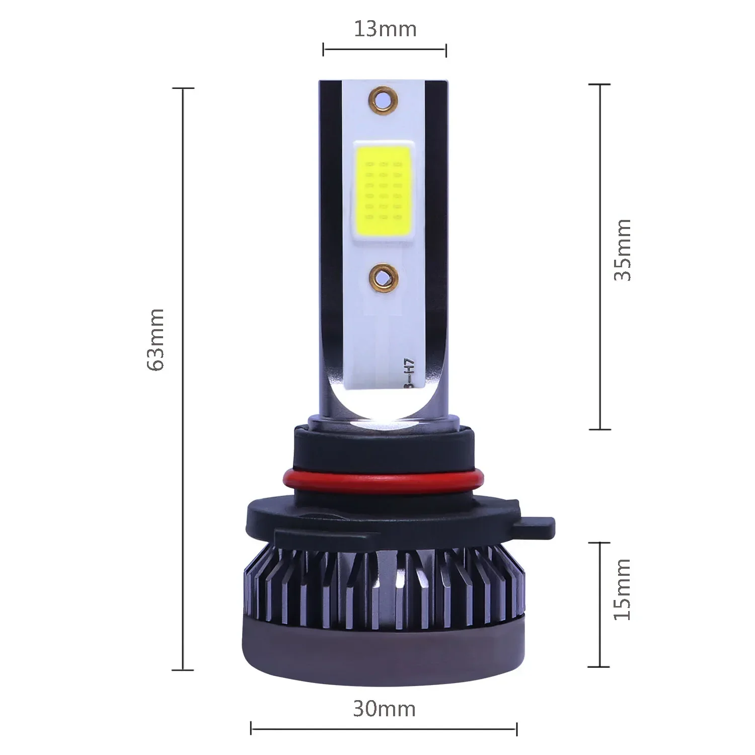 2PCS 조명 자동 H7 LED H4 전구 H3 H8 H9 H11 9005 9006 9012 6000LM 자동차 헤드 라이트 H1 6000K 자동 안개등 12V LED 전구