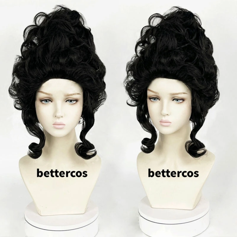 Cosplay Wigs Marie Antoinette Cosplay Wigs Costume Accessory Princess Medium Curly Heat Resistant Synthetic Hair Wig + Wig Cap