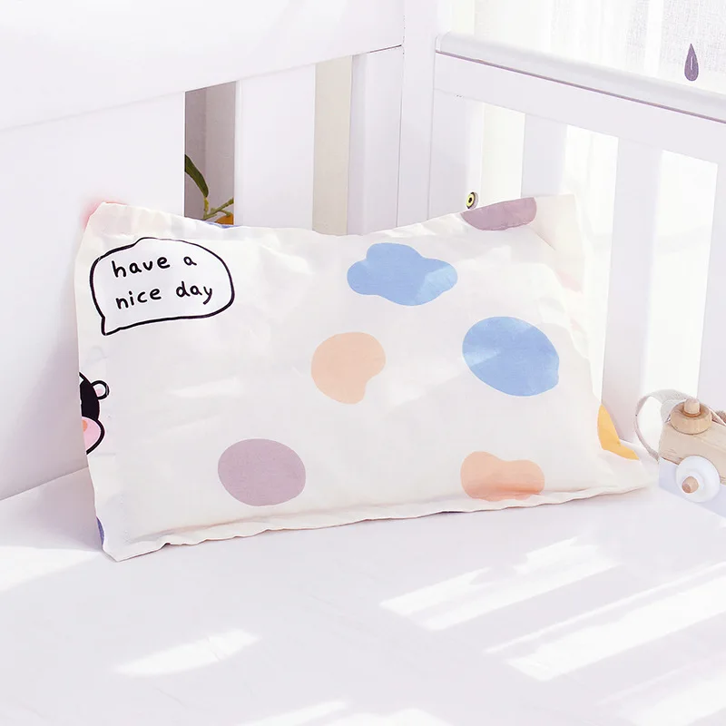 30x50cm Baby Envelope Pillowcase For Kids Cartoon Children Pillow Cases Cotton Soft Baby Pillow Cover Boys Girls 1pc PL001