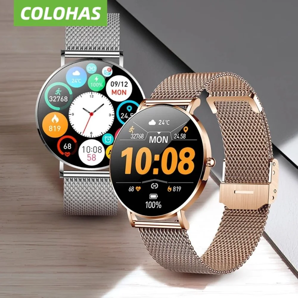

Smart Watch For Women Full Touch Screen for Bluetooth IP67 Waterproof Ladies Sports Fitness Tracker Smartwatch Reloj Hombre