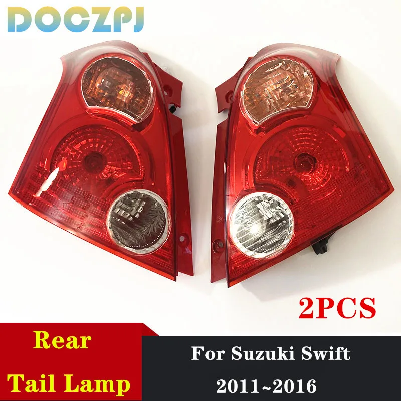 

2PCS Left &Right Car Rear Bumper Tail Lamp Tail Light Assembly For Suzuki Swift 2011 2012 2013 2014 2015 2016 Brake Light