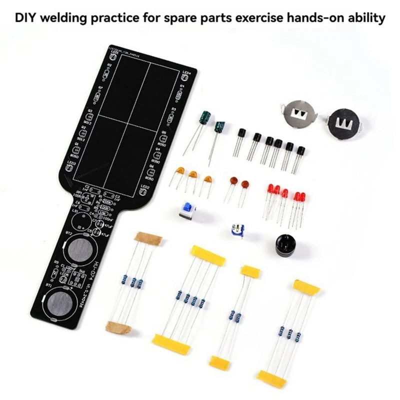 FUFU DIY Metal Detector Electronic DIY Kit Simple Metal Locator Loose Parts Set Circuit Board Making Soldering Practice Kit