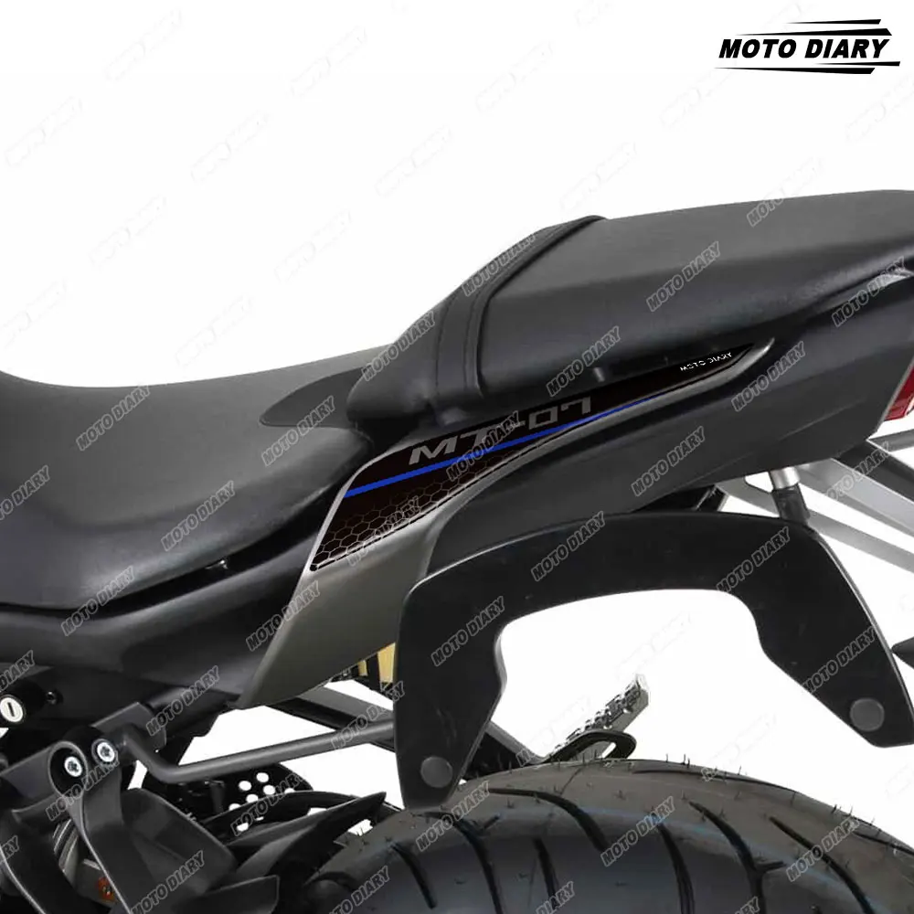 Motorcycle Fuel Tank Stickers 3D Tank Top tail fairing Decals Waterproof For MT-07 MT 07 MT07 2021 2022 2023 2024