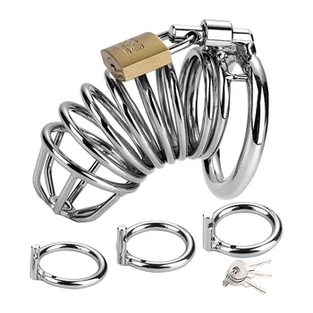 Metal Chastity Cage – Stainless Steel Bondage & Restriction Design | Oman & UAE Delivery (VIP37)
