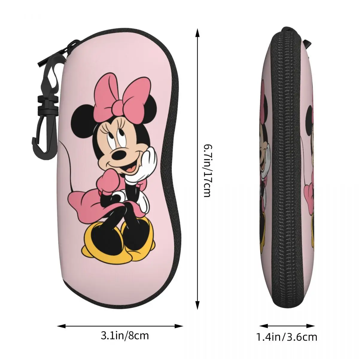 Lovely Cartoon Glasses Case Minnie Mouse Mickey Merch Accessories Eyewear Storage Box Anti-Pressure Sunglasses Box 4
