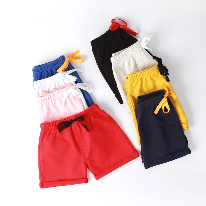 Summer Baby Boys Girls Cotton Pants Toddler Boy Casual Cute Shorts for Baby Solid Color Kids Short Pants Toddler kids shorts kids trousers