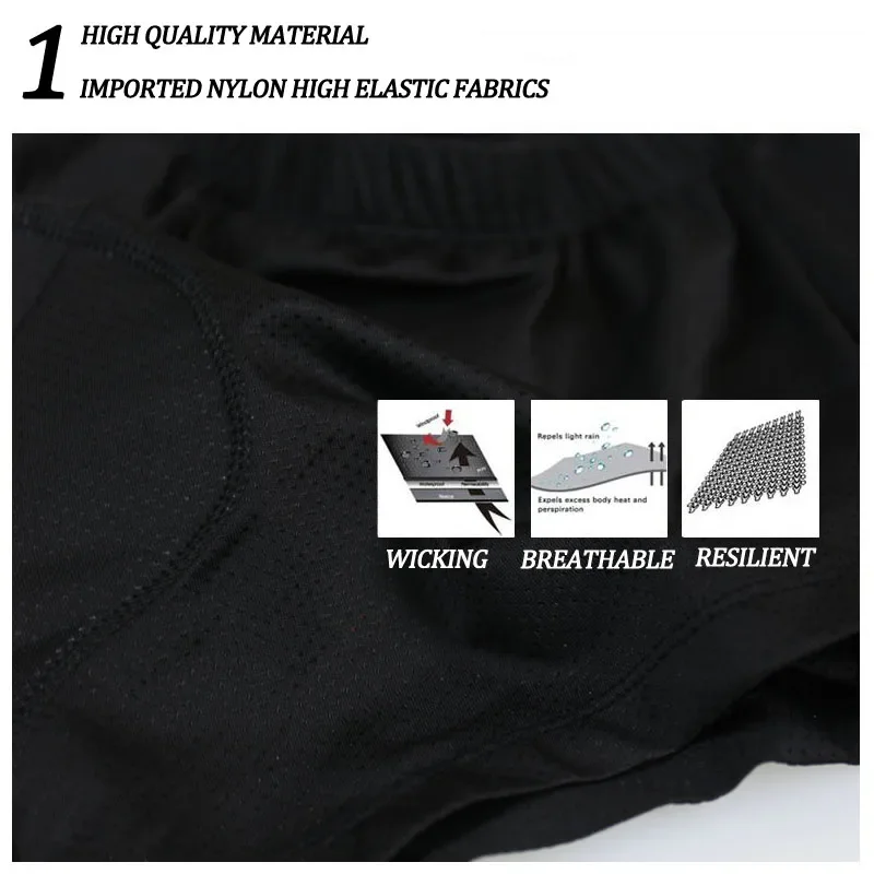 Cycling Shorts Breathable Mesh Cycling Underwear 5D Gel Pad Shockproof MTB Bike Shorts Bicycle Underwear multi pocket shorts fitness training shorts cycling gel pad cycling knee shorts