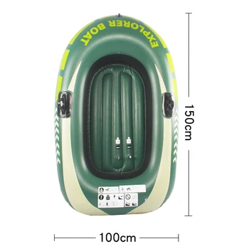 Inflatable Boat Kayak Canoe Fishing Boat With Double Valve For Parent-Child Interaction Family Swimming Pool Activities 2