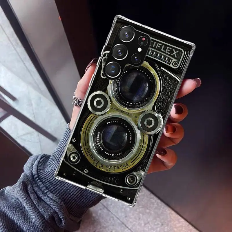 Fashion Classic Camera Lens Style Phone Case - Silicone Printed Cover