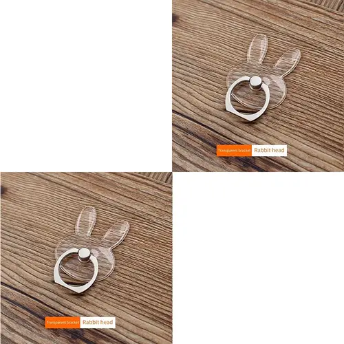 1/2pc. ​ Universal Mobile Phone Holder Stand Finger Ring Magnetic For cute Cell Smart Phone Transparent holder for iphone 12XS M - Image 19