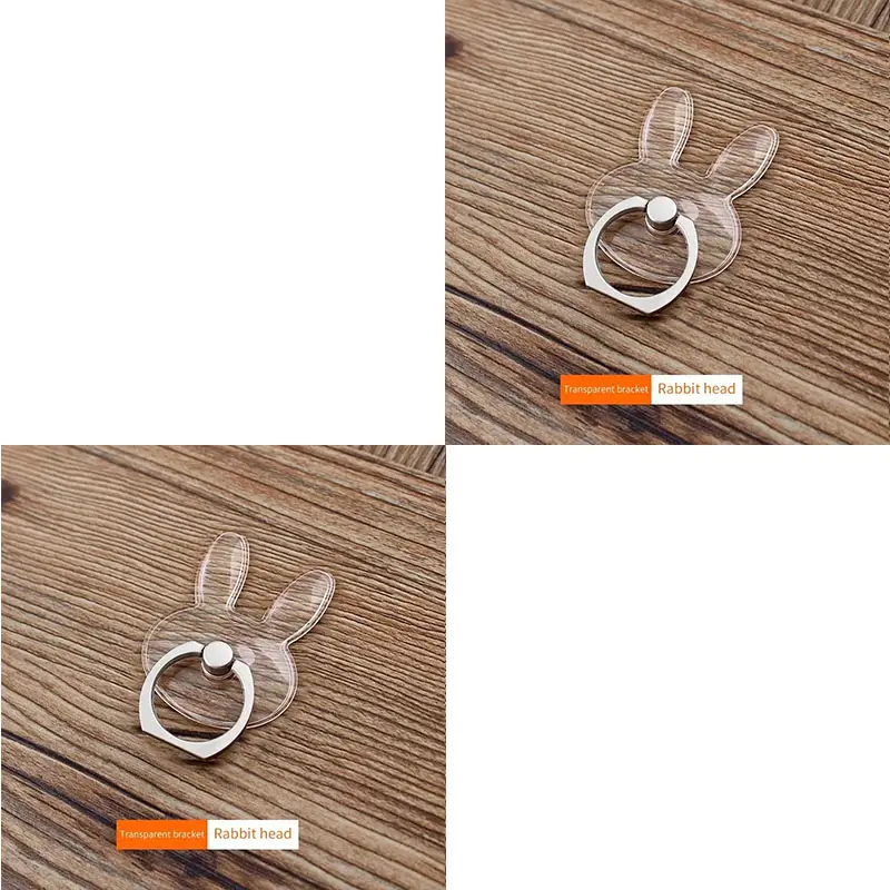 1/2pc. ​ Universal Mobile Phone Holder Stand Finger Ring Magnetic For cute Cell Smart Phone Transparent holder for iphone 12XS M - Image 19