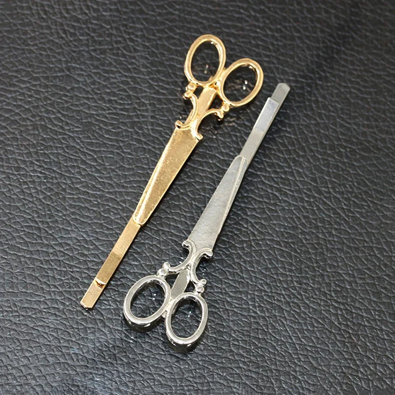 Hot New 1pcs Creative Scissors Shape Women Lady Girls Hair Clip Delicate Pin Hair Barrette Accessories Decorations