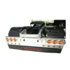 CNC Aluminum Alloy LED Tail Light Rear Bumper Lamp with Mudguard LOGO for 1/14 Tamiya RC Truck Trailer SCANIA Actros MAN VOLVO 4