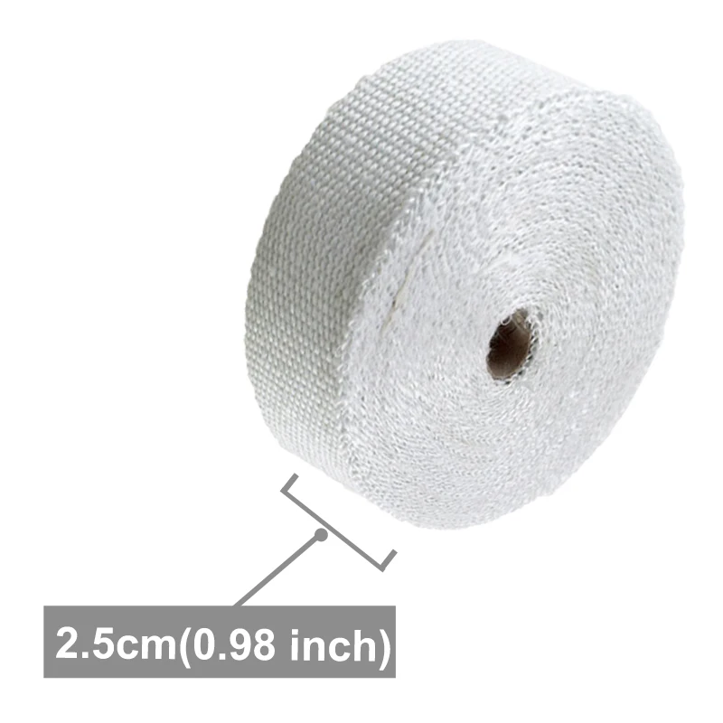 High-Performance Fiberglass Heat Shield Tape - 10M Insulating Wrap for Exhaust Pipes