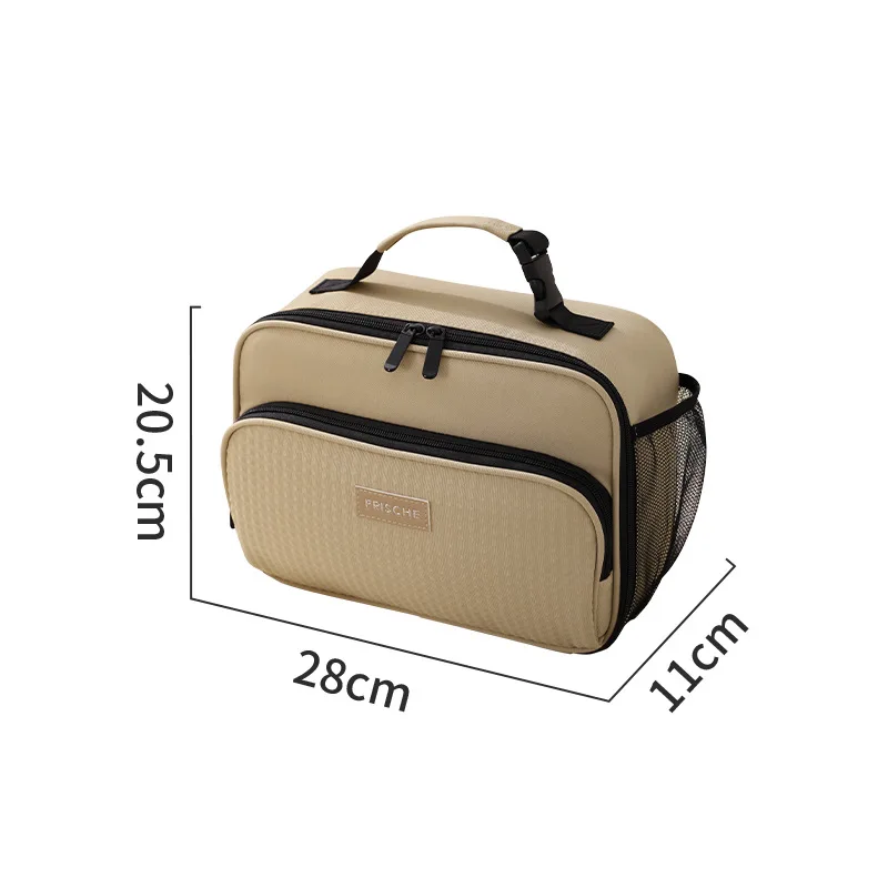 Insulated Bento Lunch Handbag with Aluminum Foil Lining
