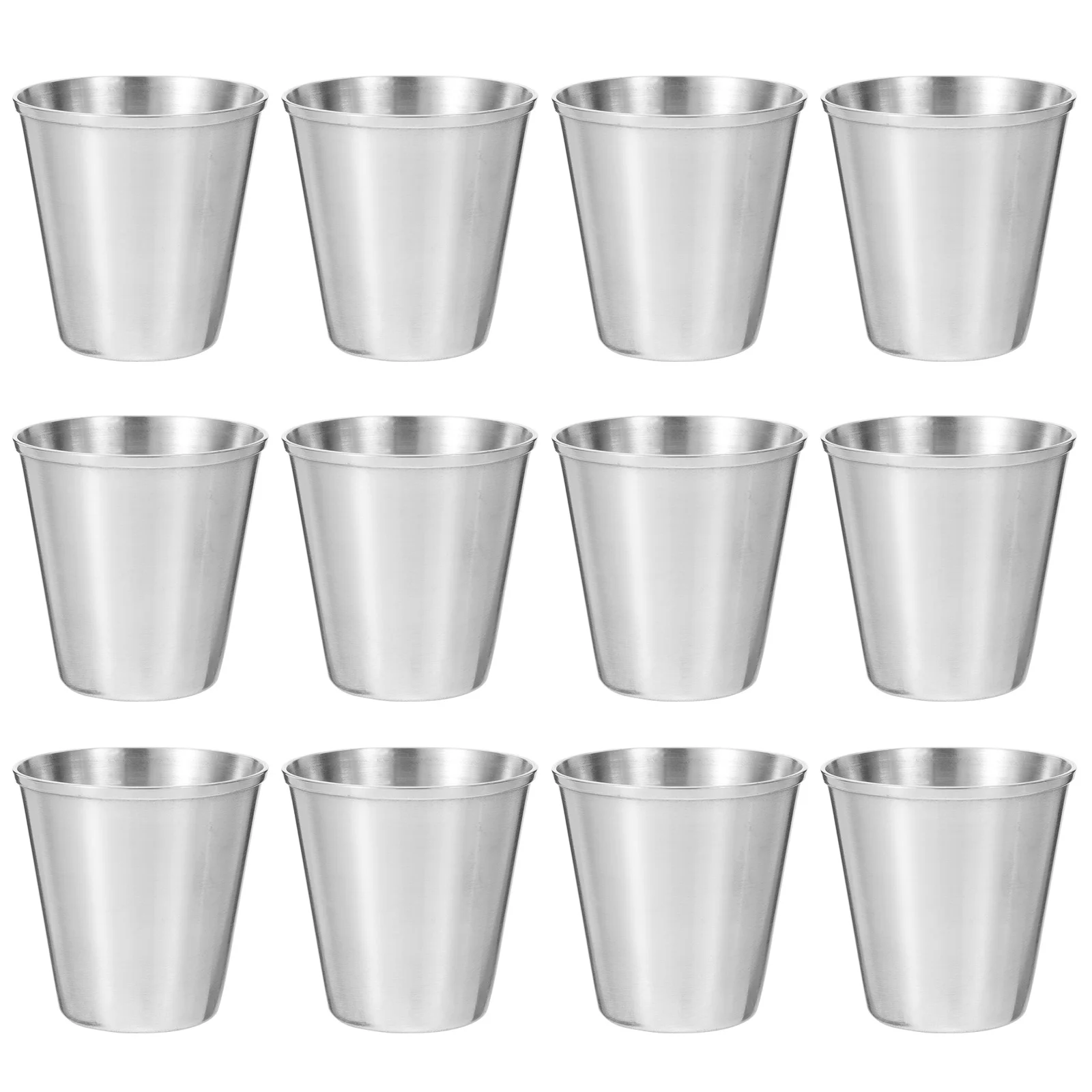 Stainless Shot Steel Cups Metal Glasses Glass Cup Drinking For Bulk Party Pint Tall Tumbler Kids Sauce Ramekin