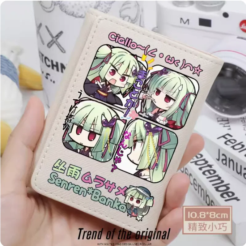 Anime Senren*Banka  Wallet Women's Fold Bag Multi Card Large Capacity Fashion Wallet Gift new fashion pvc wallet clutch women s large capacity purse card wallet female money pocket long design