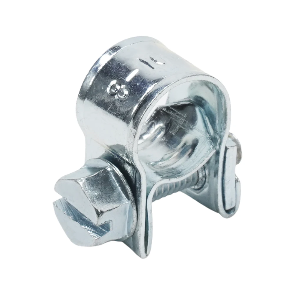 Hose Clips Fuel Line Jubilee Clamp Diesel Petrol Pipe Coolant Radiator Tube Clamp Carbon Steel Fastener Household Tools 10PCS