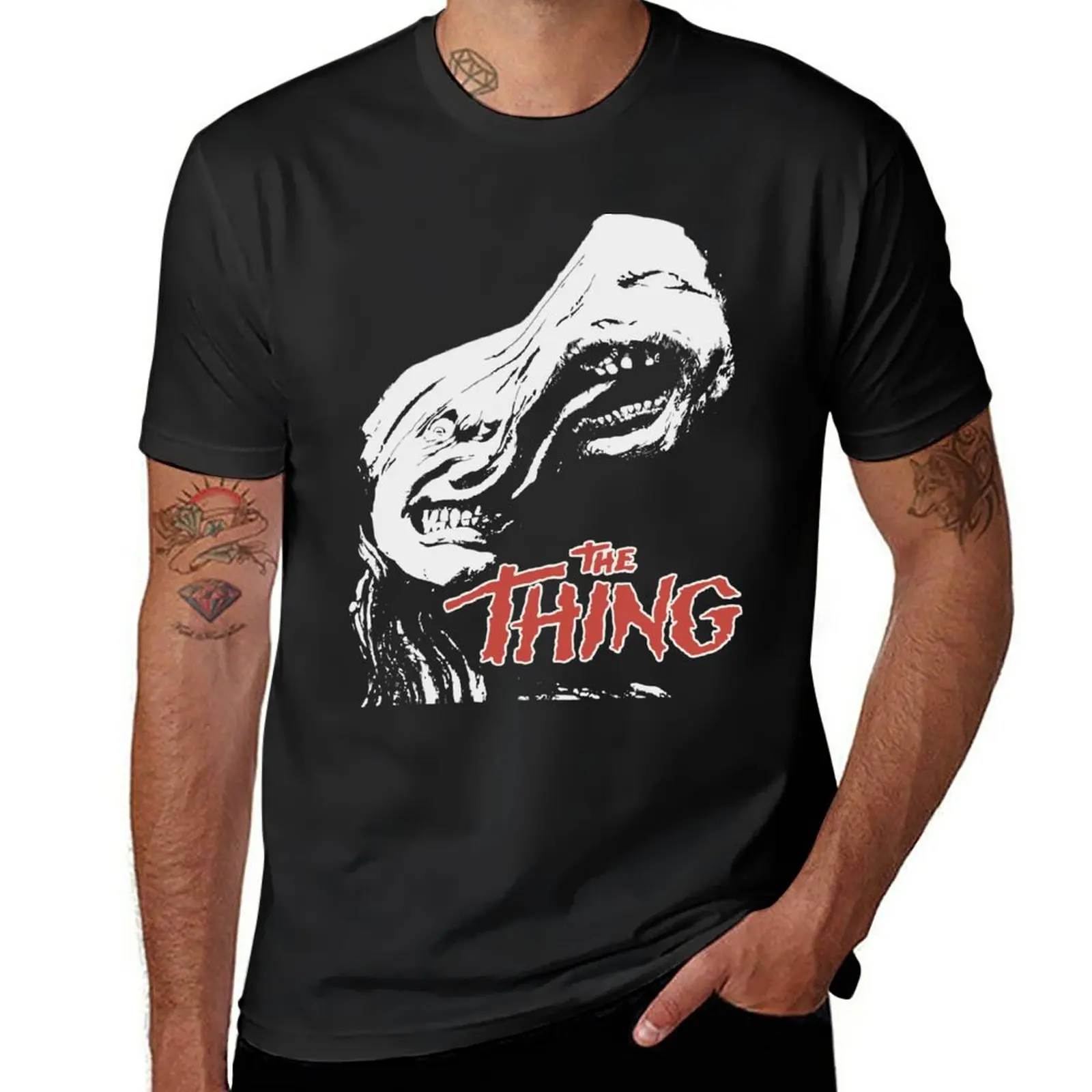 

New The Thing T-Shirt sports fan t-shirts oversized t shirts mens long sleeve t shirts