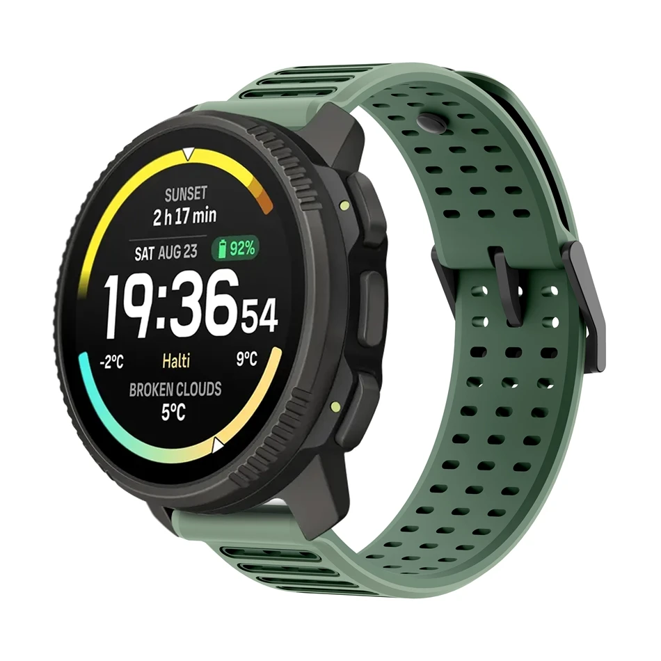 Premium 22mm Silicone Replacement Watch Strap - Durable Bracelet Wristband