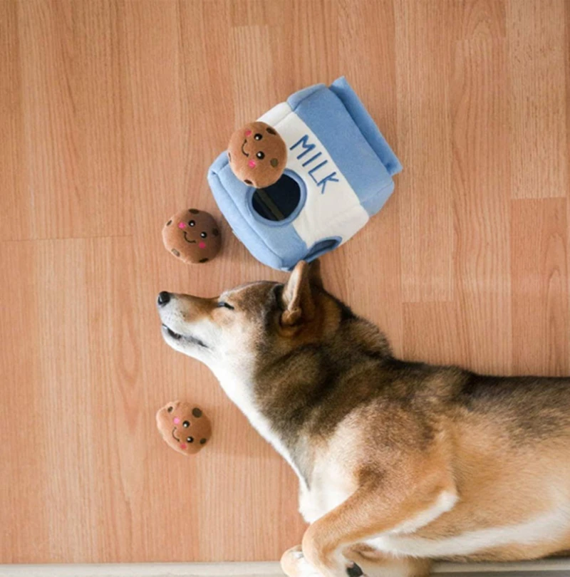 Kauwen Speelgoed Melk Koekjes Duurzaam Training Huisdieren Interactieve Voor Puppy Leuke Honden Pluche Mode Hond Accessoires Leverancier| | -