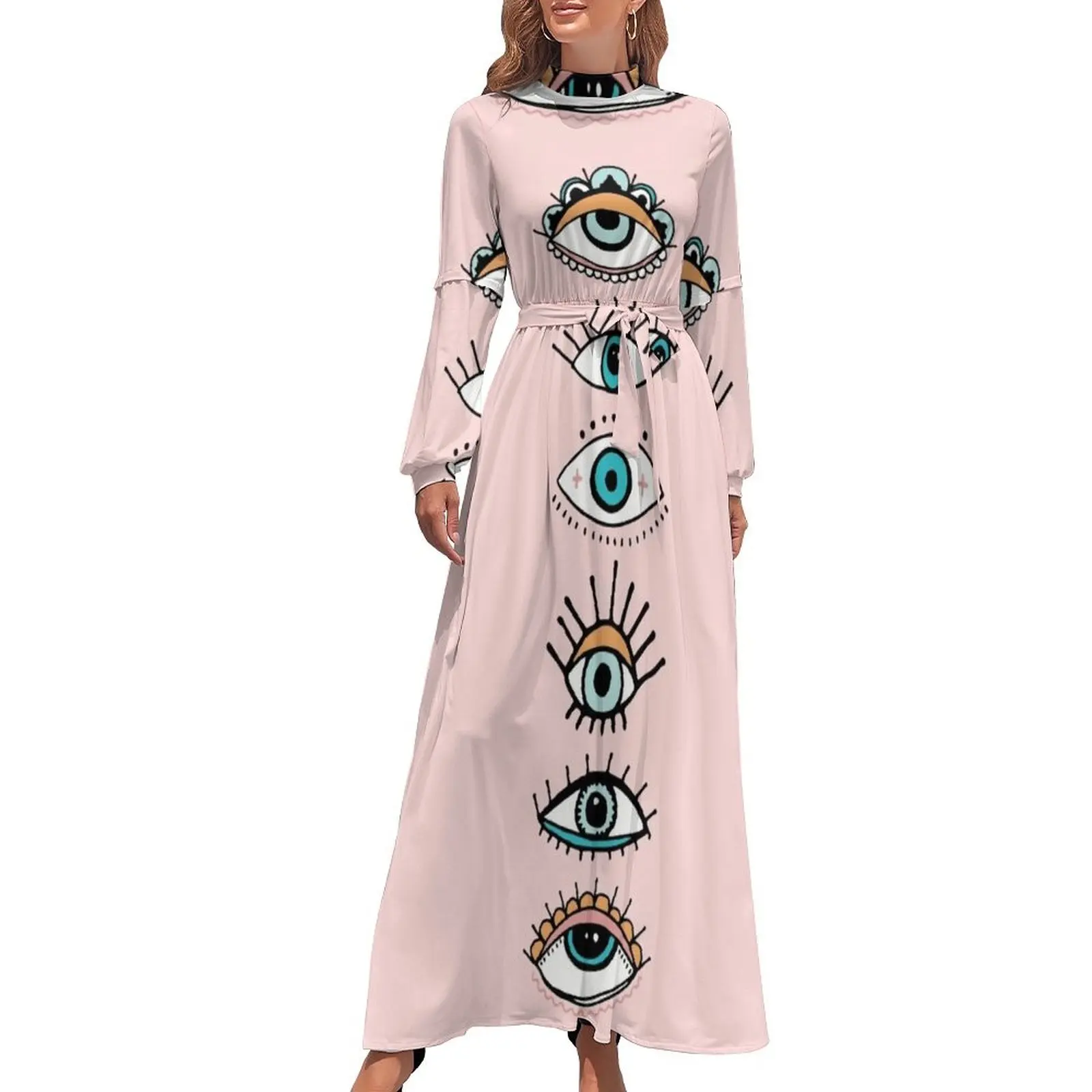 Ojo te veo Vestido largo vestido sexy vestido suelto de verano ropa para mujer