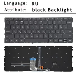 Enhanced Backlit Keyboard for Xiaomi MI AIR 13.3 - Silver Black (RU Black Backlight)