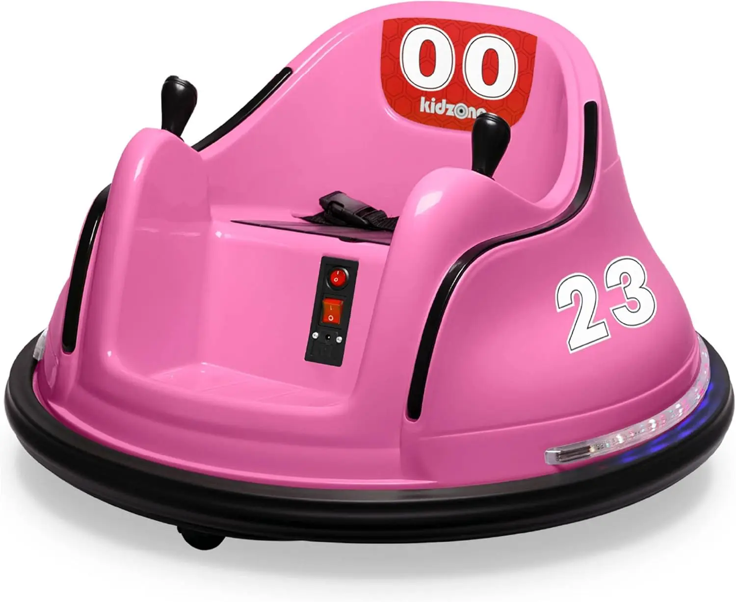 6V Electric Ride On Bumper Car for Kids & Toddlers 1.5-6 Years Old, DIY Sticker Baby Bumping Toy Gifts W/Remote Control,