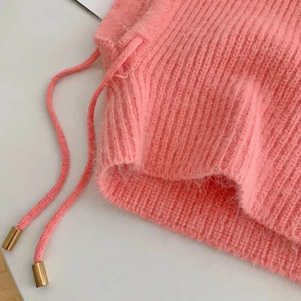 Winter Real Rabbit Fur Soft Balaclava Party Mask Hat Women Bib Caps Skiing Bicycle Cycling Outdoor Warm Sports Knitted 모자