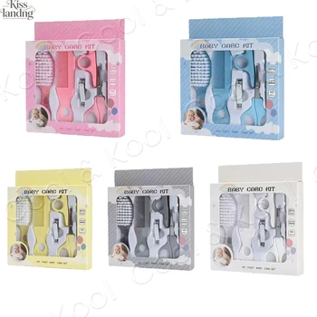 Set di 6 Pezzi per la Cura del Neonato, Kit Completo e Sicuro per Unghie e Capelli per Neonati e Bambini