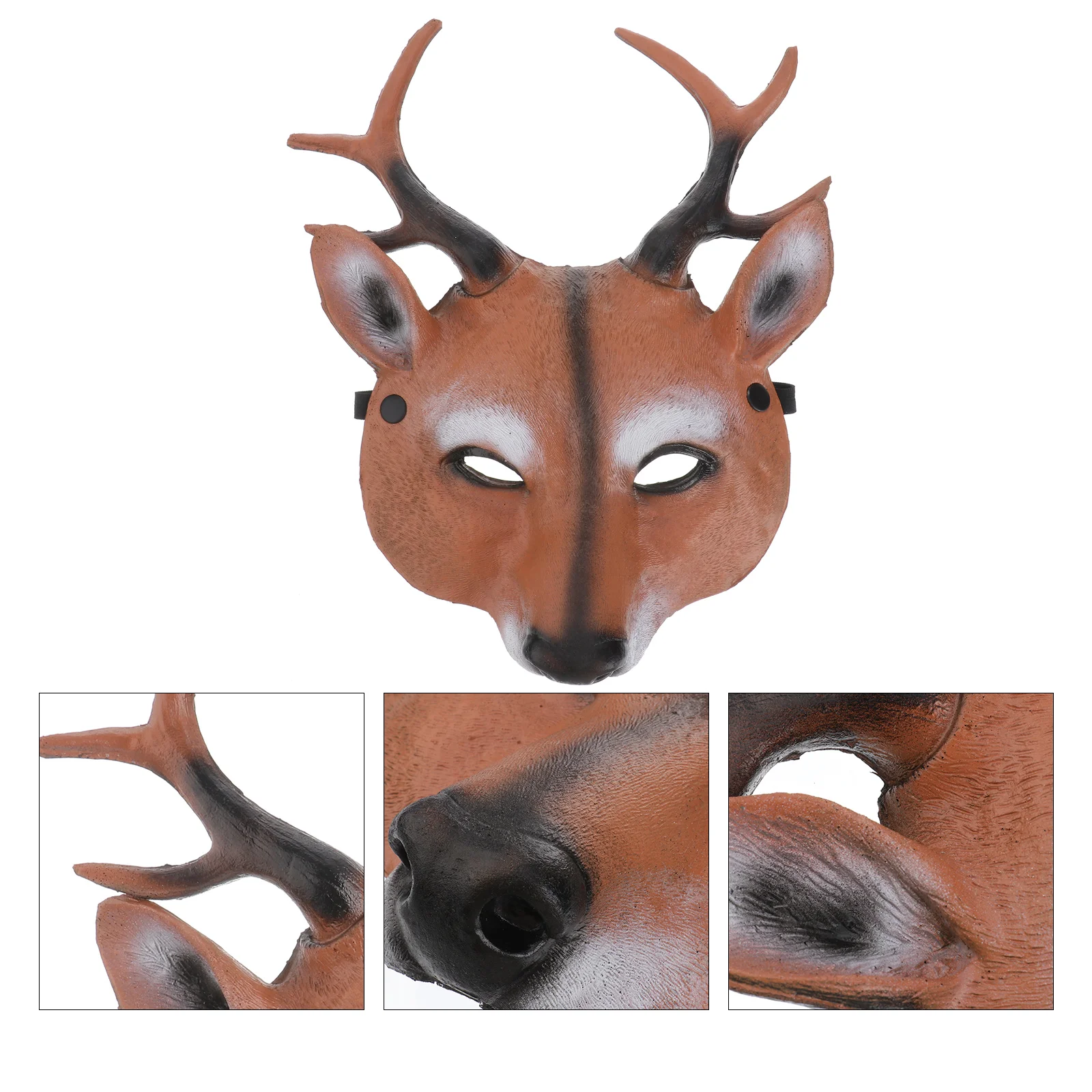 

Reindeer Mask Unique Vivid Party Mask Full Face Mask Cosplay Mask for Halloween Dancing Party Masquerade