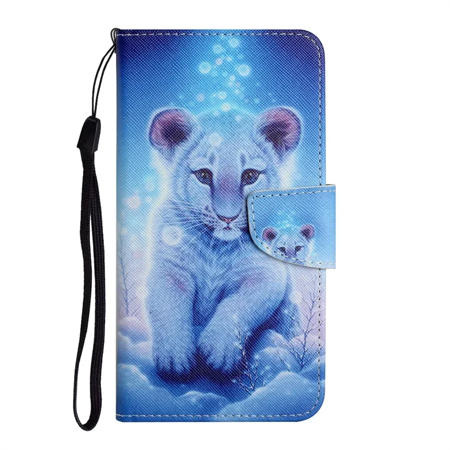 Ethnic Style Leather Flip Stand Wallet Case Cover