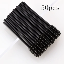 Bulk Pack of Disposable Eyelash and Eyebrow Applicator Brushes (50pcs black)