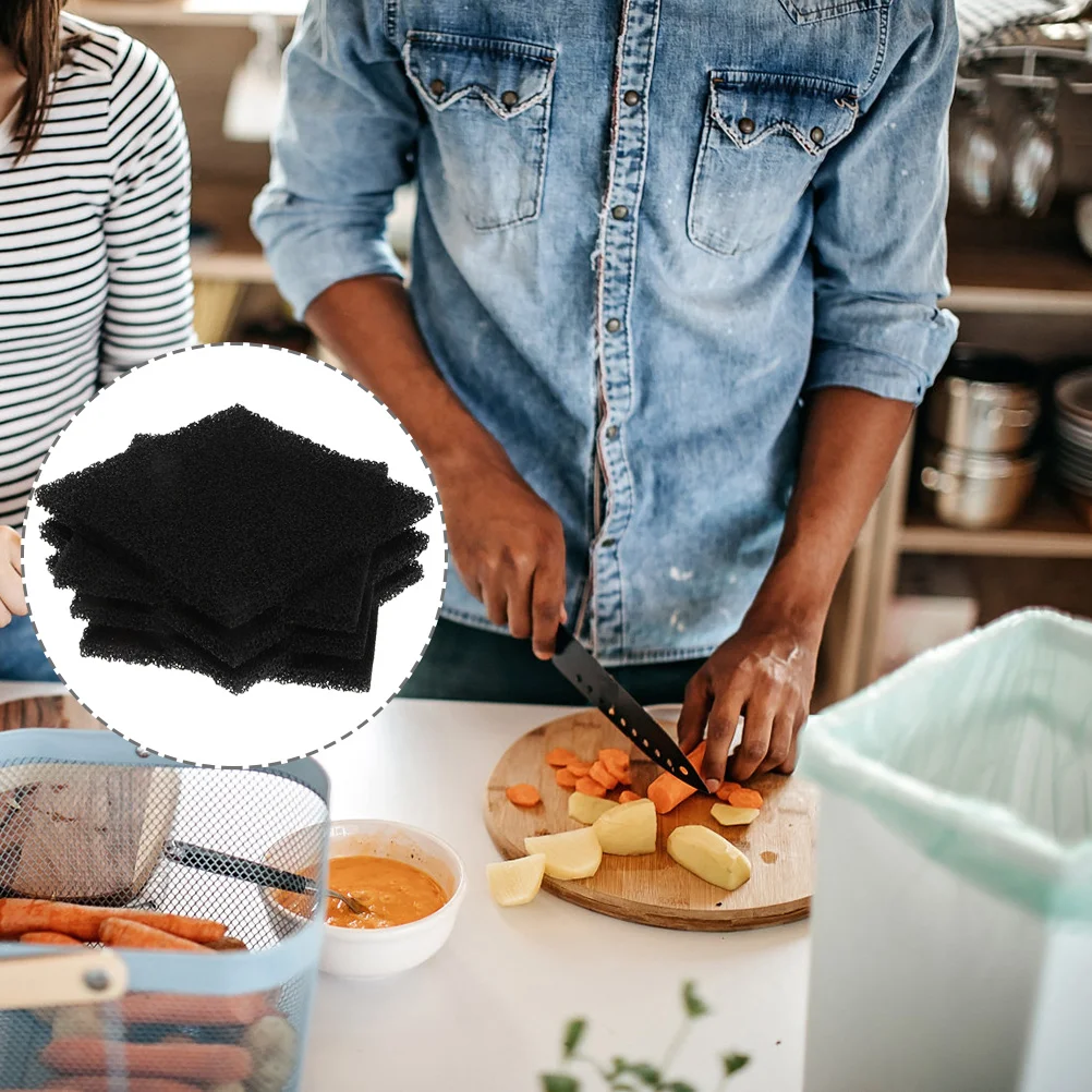 

Household Trash Can Charcoal Filter Pads Convenient Filter Mats Activated Carbon Litter Deodorizer Smell Odor Eliminators