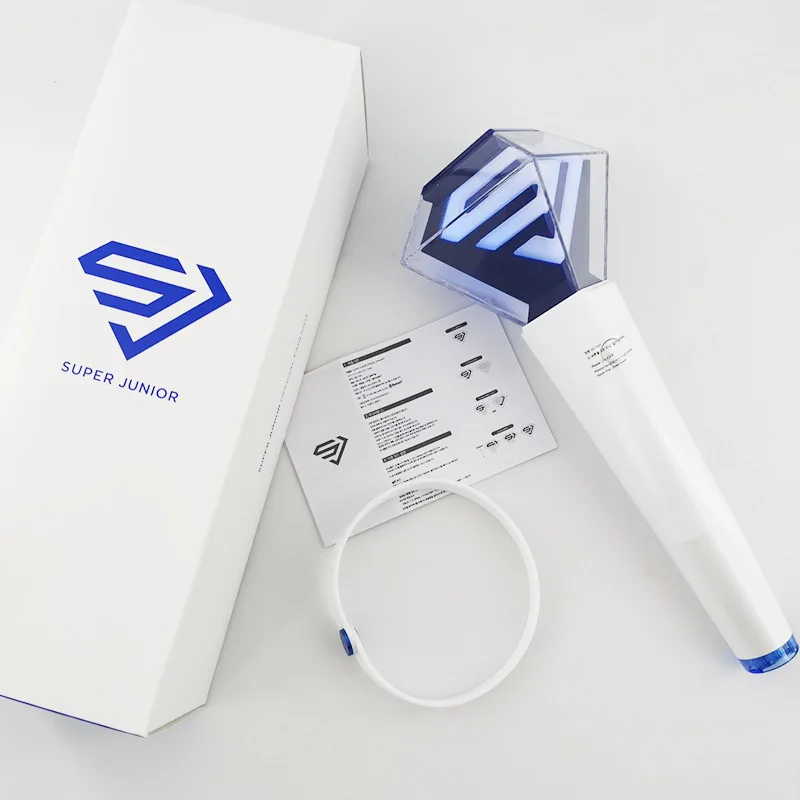

KPOP Super Junior Lightstick Ver.2 With Bluetooth Glow Hand Light Concert Cheer Superjunior Light Stick Lamp Fans Collection Toy