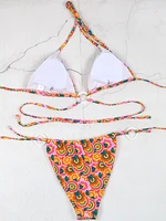 Sexy Bandage Strappy Bikini Swimwear WoSwimsuit Low Waist Bikini Set Bathers Bathing Suits Summer Beach Wear