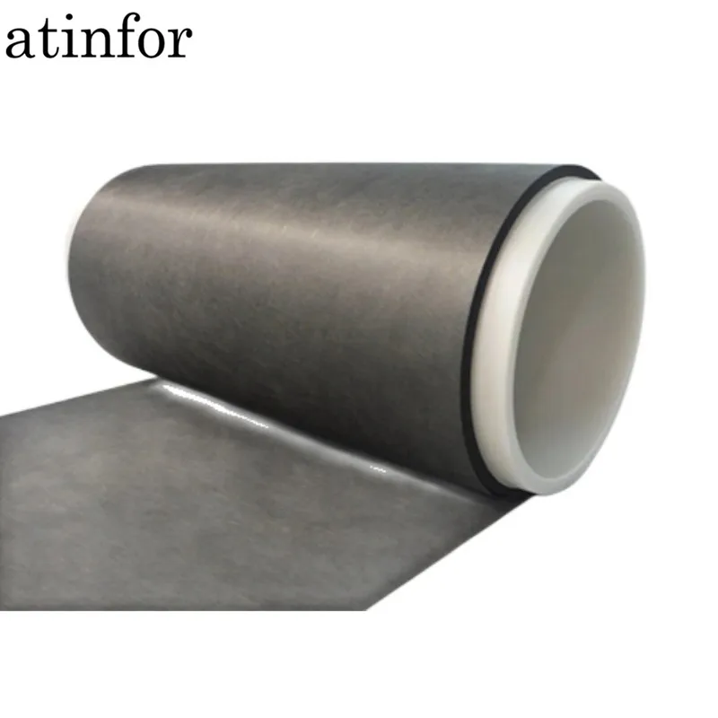 atinfor 0.11mm Sheet Original Conductive Carbon Fiber Paper with PTFE TGP-H-030 Ship it by (DHL or Fedex or UPS)