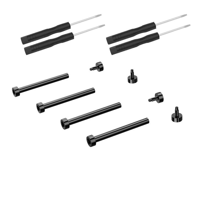 Stainless Steel Screw Rods & Tools For Amazfit T-Rex 2 / T-Rex 2 Pro - Link Bar Replacement Screws Kit (Black) - View #6