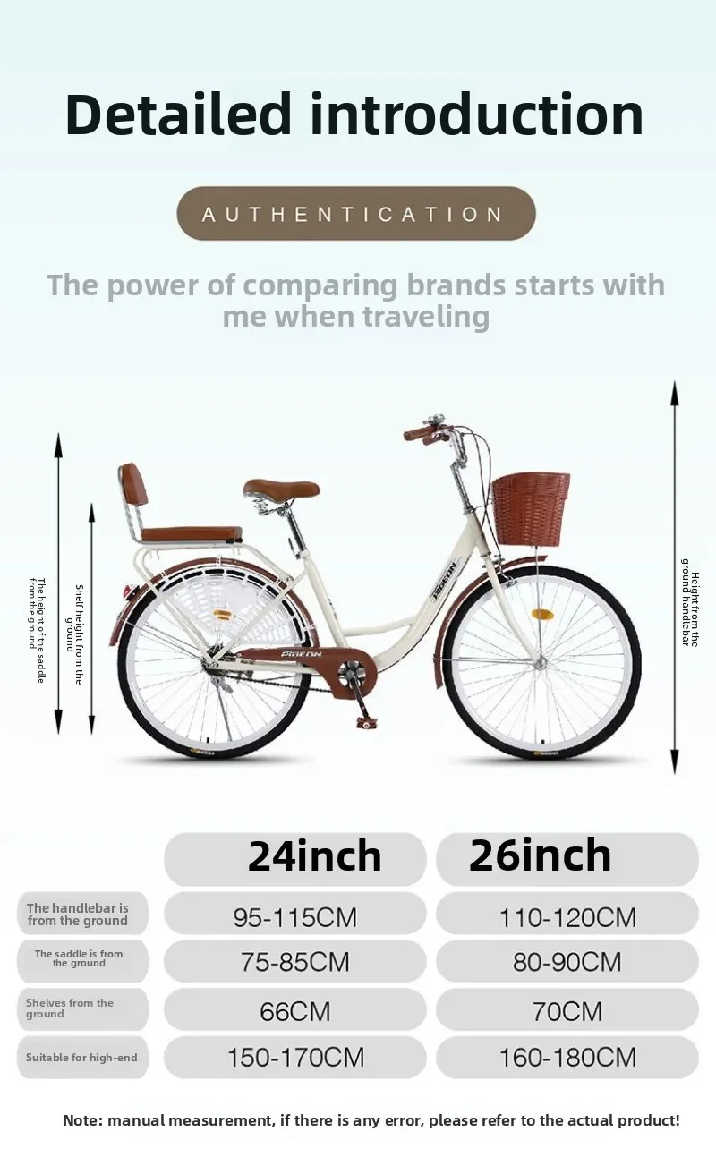 Bicicleta Adulto Wome n's Light Male Comm uter Estudiante Lady Work Bike