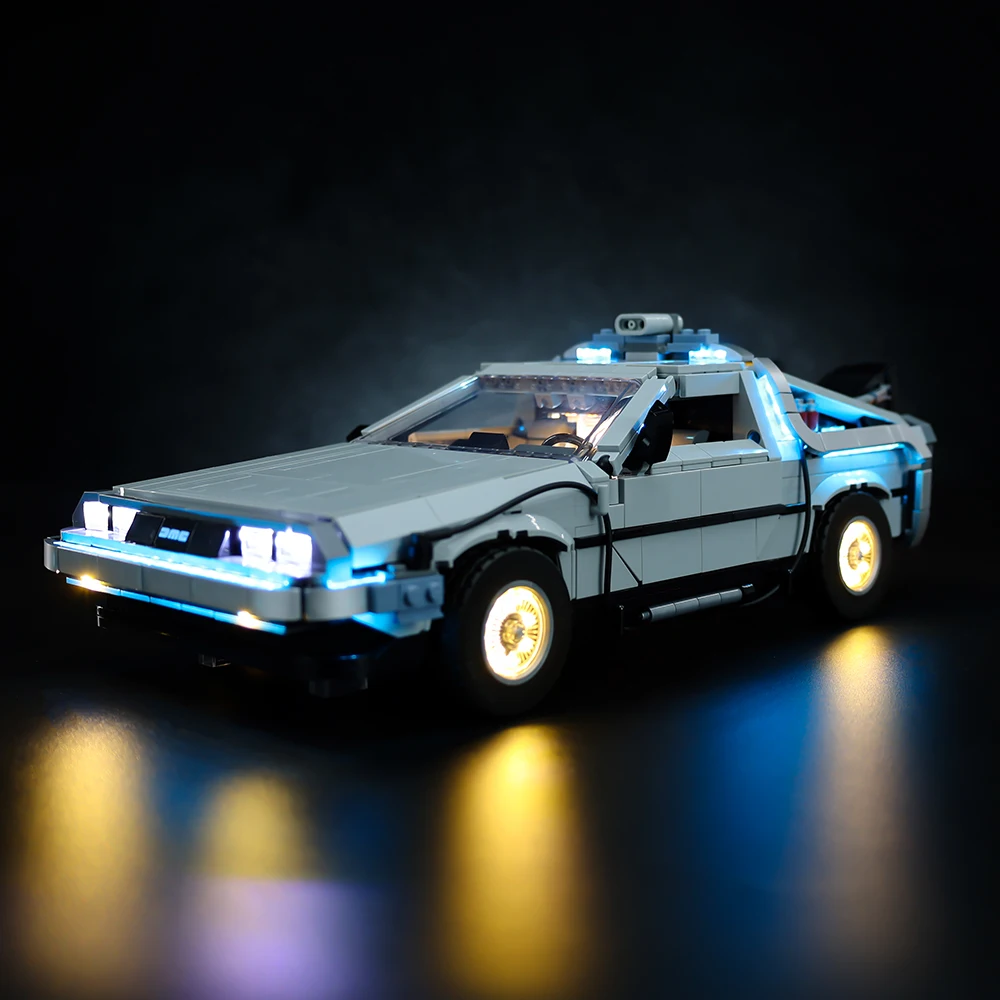 LED Light Kit Building Blocks For LEGO 10300 Back to the Future Time Machine (Only Light Kit Included)