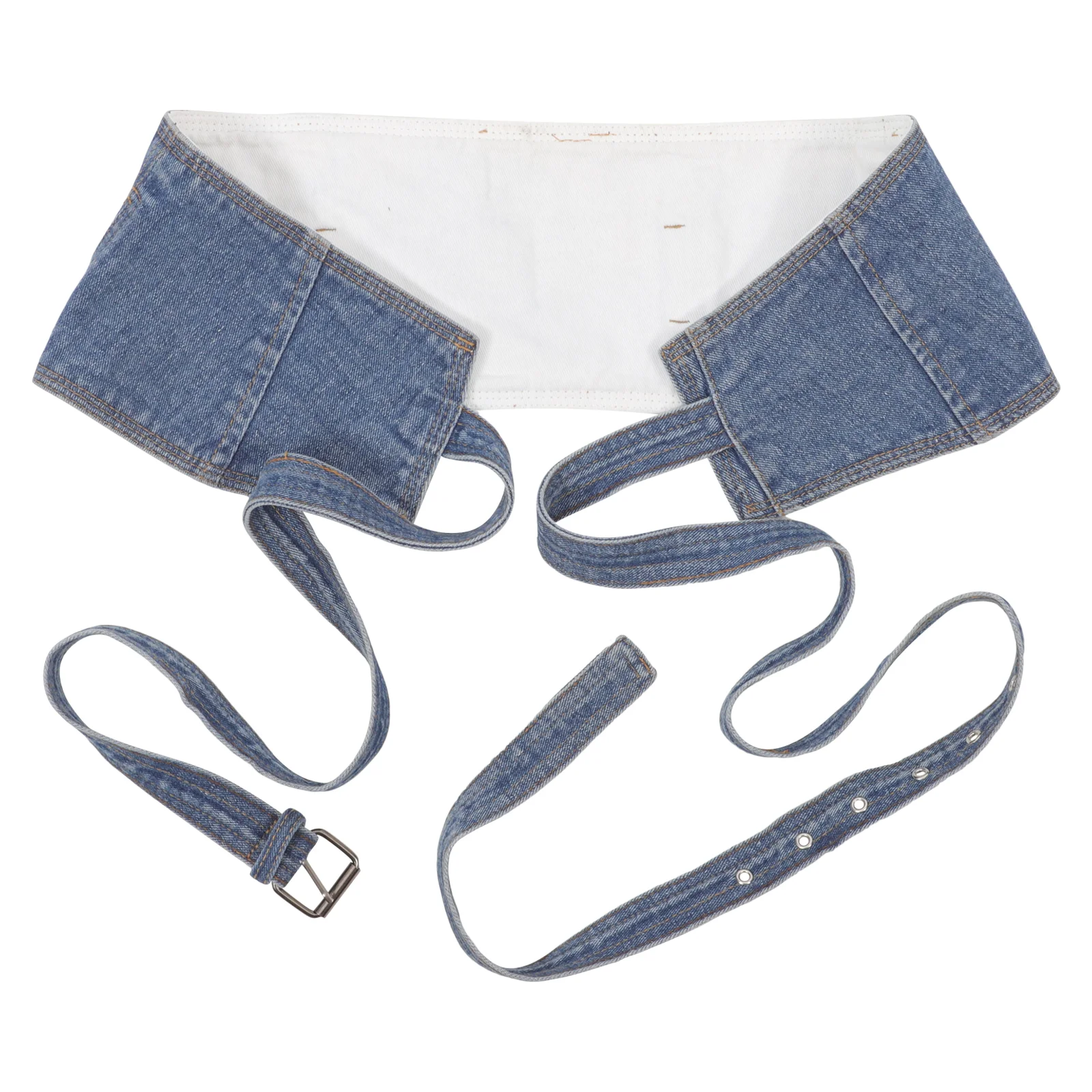 

Waist Corset Denim Waistband Womens Top All-match Personality Belt Cinch Girl for Dress Miss