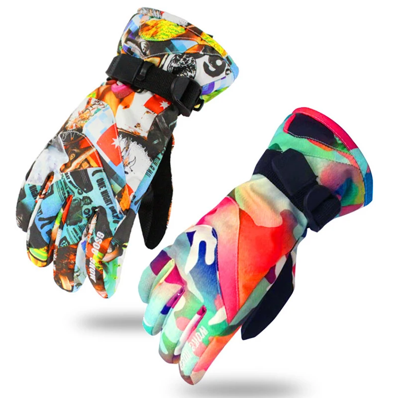 

Waterproof Boy Girl Heated Snow Golves Winter Mittens for Children Skiing Warm Kids Mountain Mitten Outdoor Sport Teenager Glove