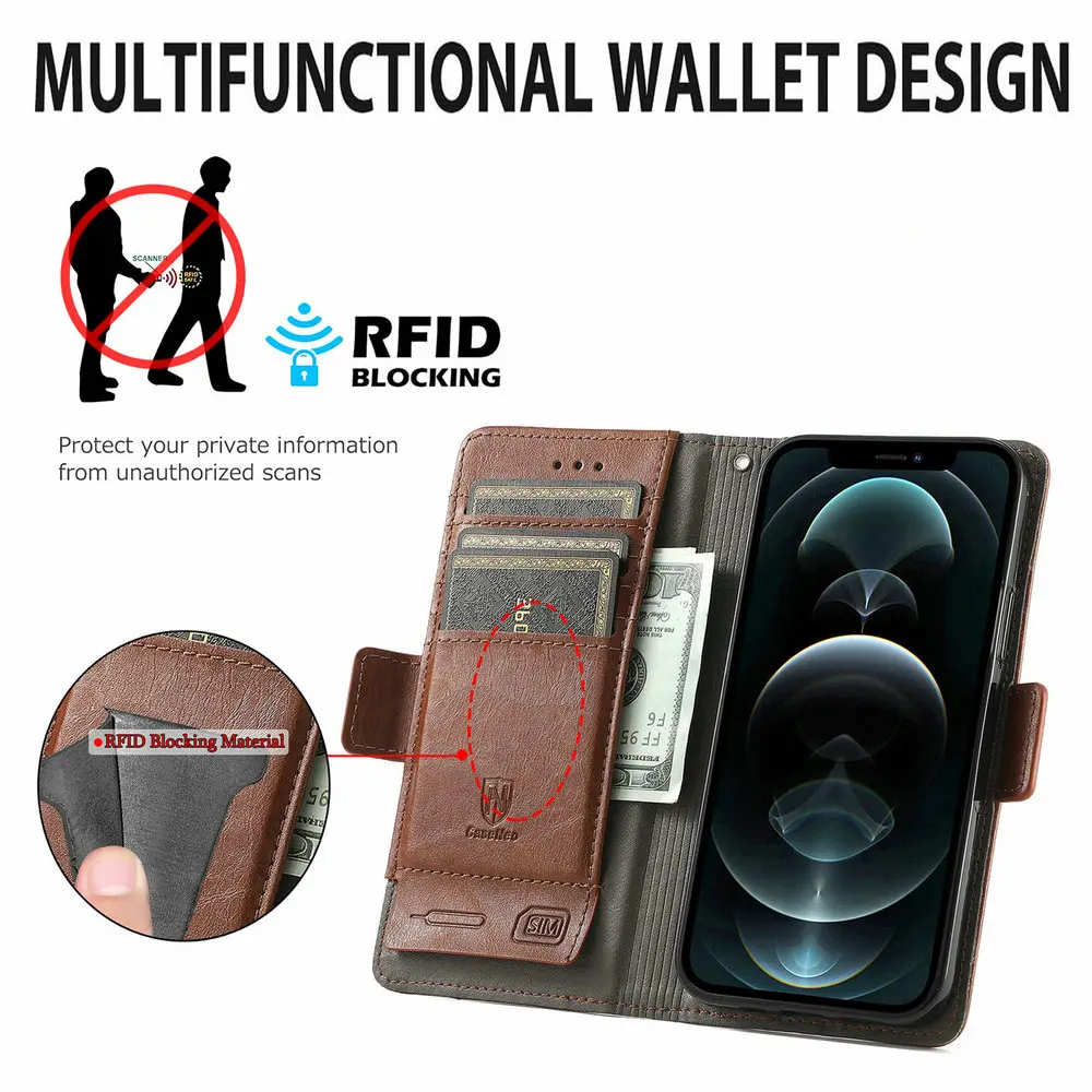 For Xiaomi 15 Ultra 5G 2025 Luxury Case RFID Blocking Leather Wallet Etui Xiaomi 15 Pro Case Xiaomi15 Pro 15Ultra Magnetic Cover 5