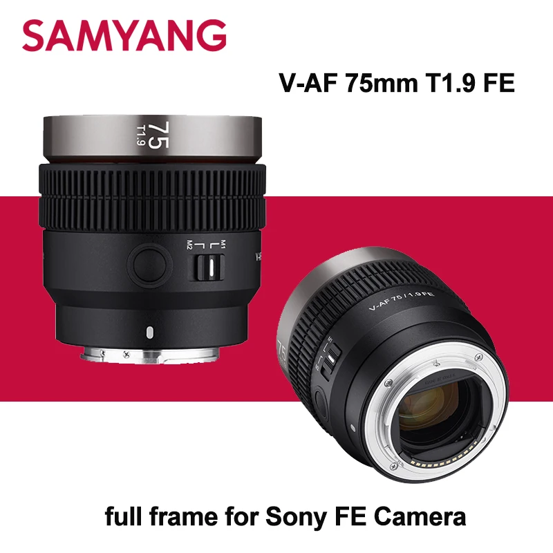 Original Samyang Vaf 75mm T1.9 Fe Cine Lens Af Full Frame For Sony Fx6