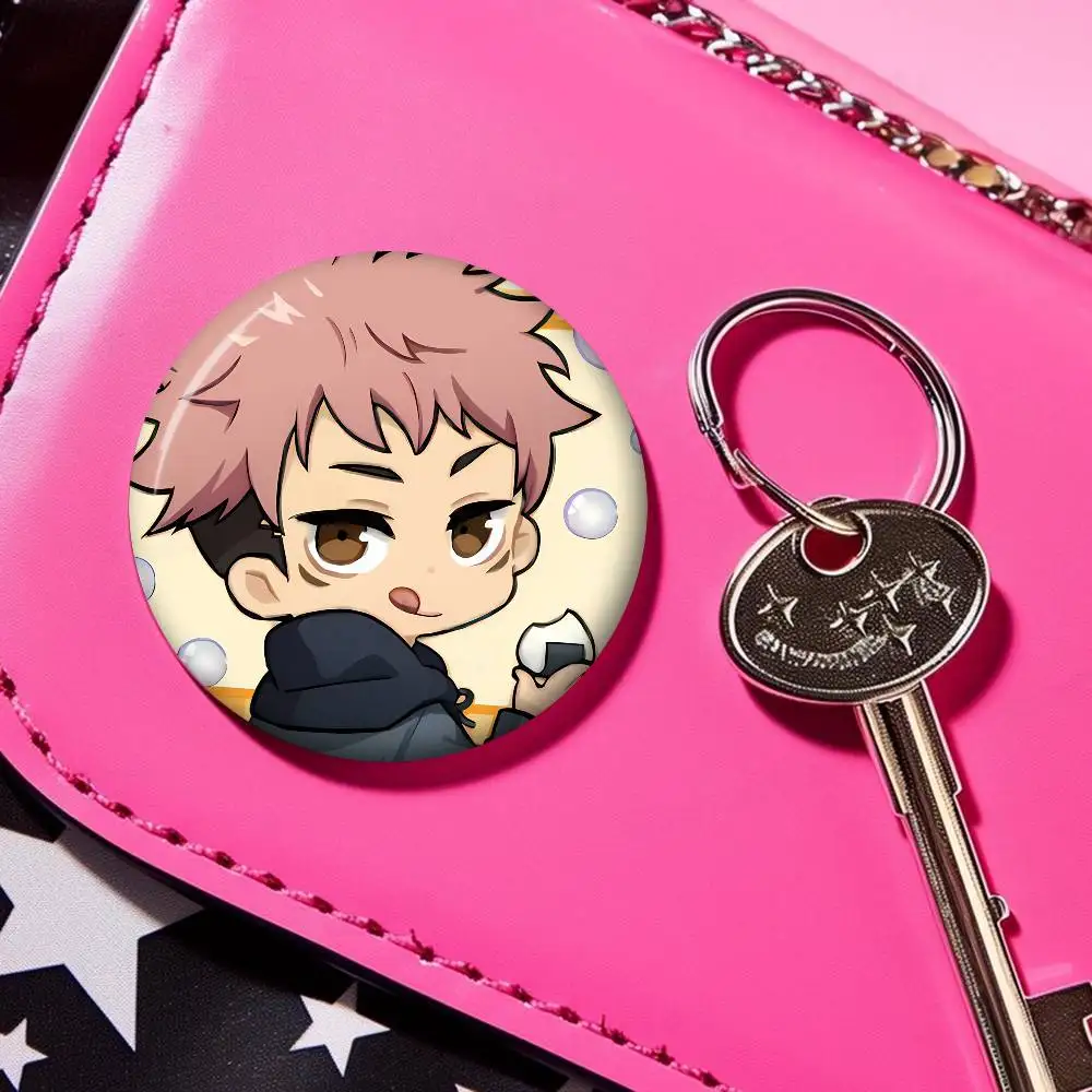 Yuji Itadori Skateboard Meme Brooch - Fun Anime Pin Badge