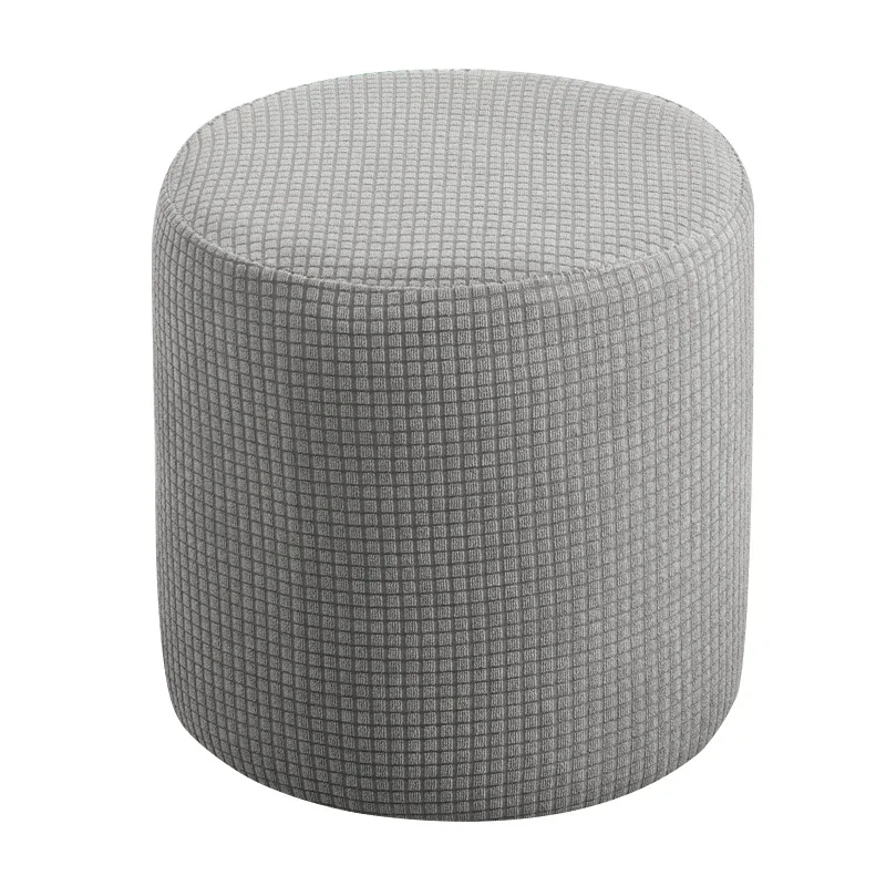 Waterproof Ottoman Cover Stretch Ottoman Slipcover Round Storage Cover Folding Stool Covers Furniture Cover for Footrest Ottoman 6