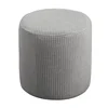 Waterproof Ottoman Cover Stretch Ottoman Slipcover Round Storage Cover Folding Stool Covers Furniture Cover for Footrest Ottoman 6