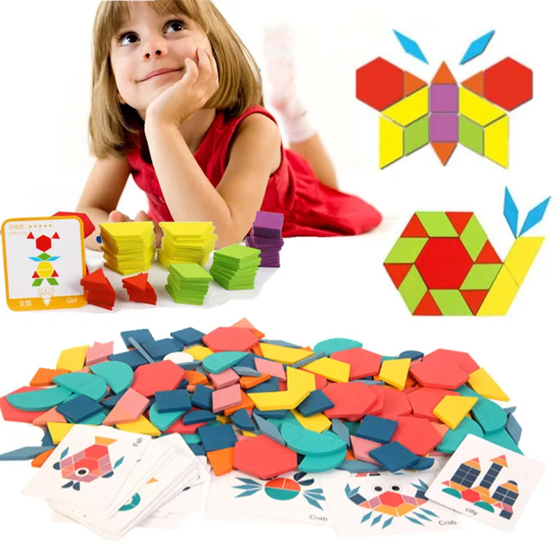 

3D Learning Board Montessori Baby Kids Jigsaw for Toys Wooden Puzzles Geometric New Puzzle Educational Clever Toy Children Shape