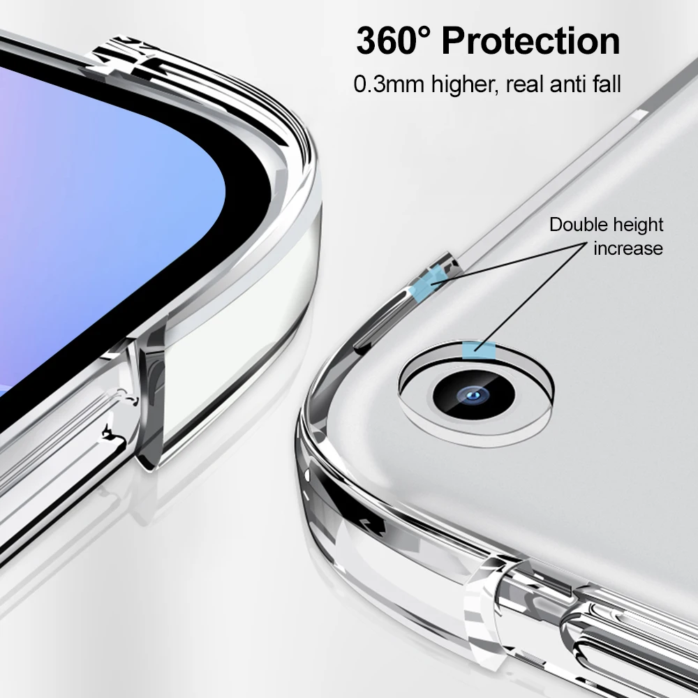 Transparent Soft TPU Tablet Cover - Enhanced Protection and Style