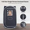 Portable Steam Sauna Set Foldable One Person SPA Tent with 3L Larger Steamer,Remote Control Weight Loss&Detox 2